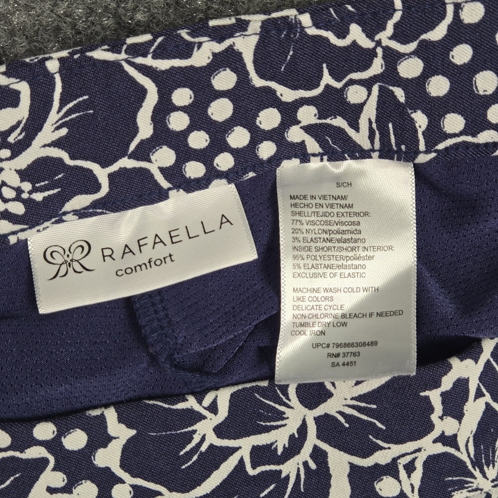 Rafaella Golf Skort Womens Small Blue Floral Stretch Skirt Pickleball Activewear - Picture 3 of 9